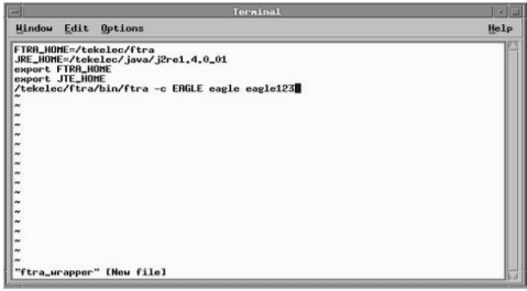 FTRA wrapper script example on LINUX for modifying STP configuration