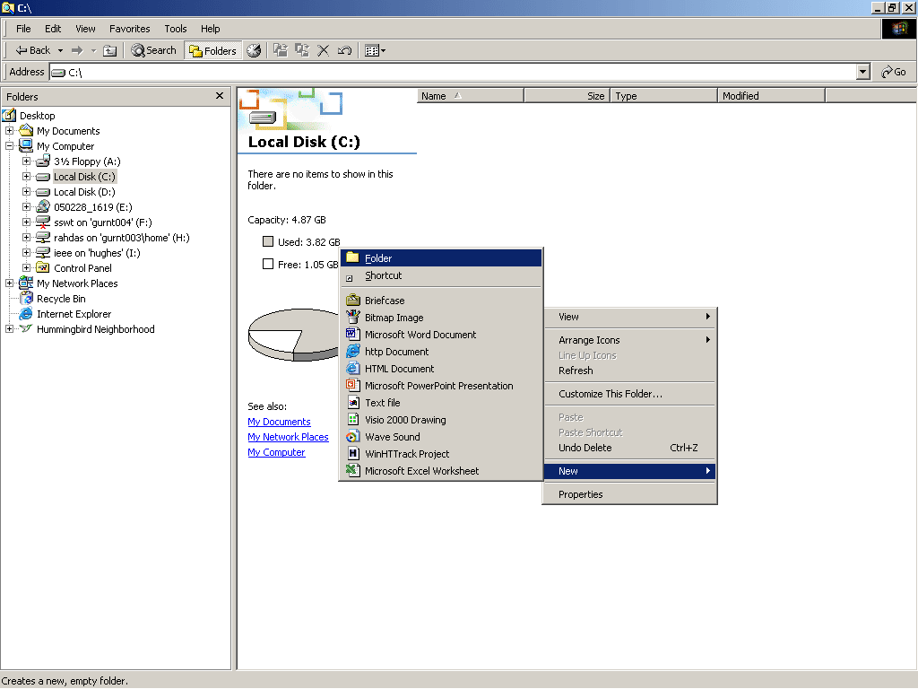 Creating New Folder for FTRA Installation
