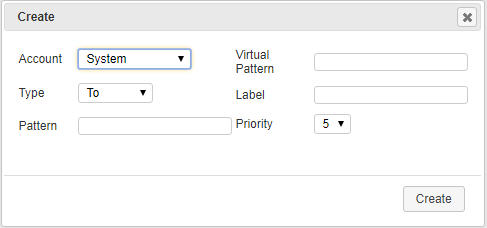 This screenshot shows the new route dialog box.