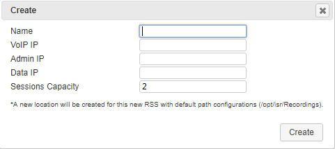 This screenshot shows the new RSS dialog box.