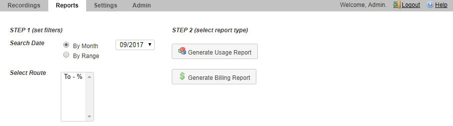 This screenshot shows the reports page. This screenshot shows the reports page.