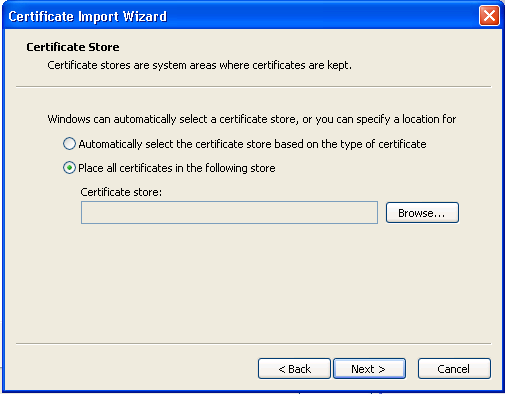 Certificate Store