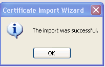 Import Successful