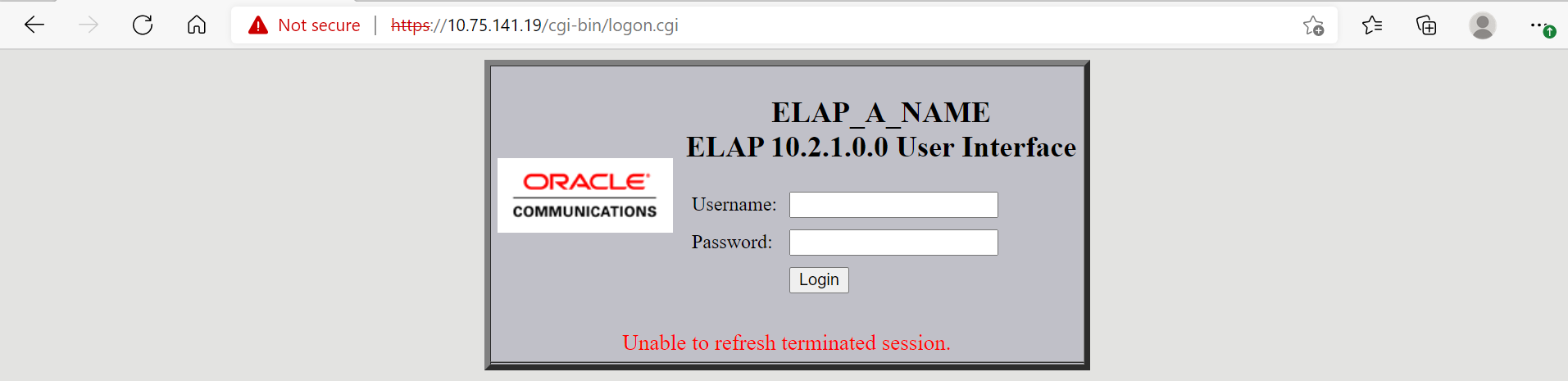 HTTPS Login Page