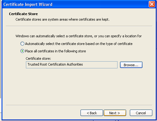 Certificate Store