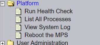 Platform Menu