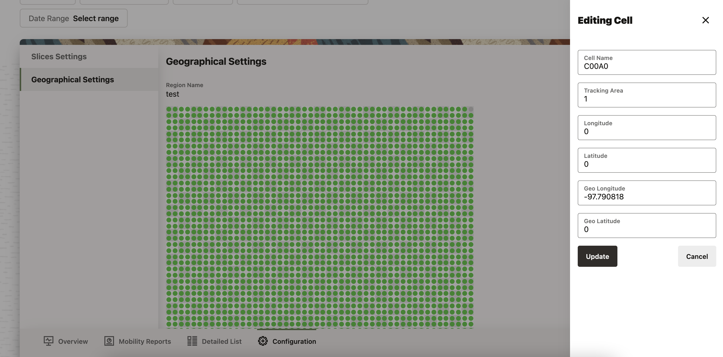 New Region Parameters New Region Parameters