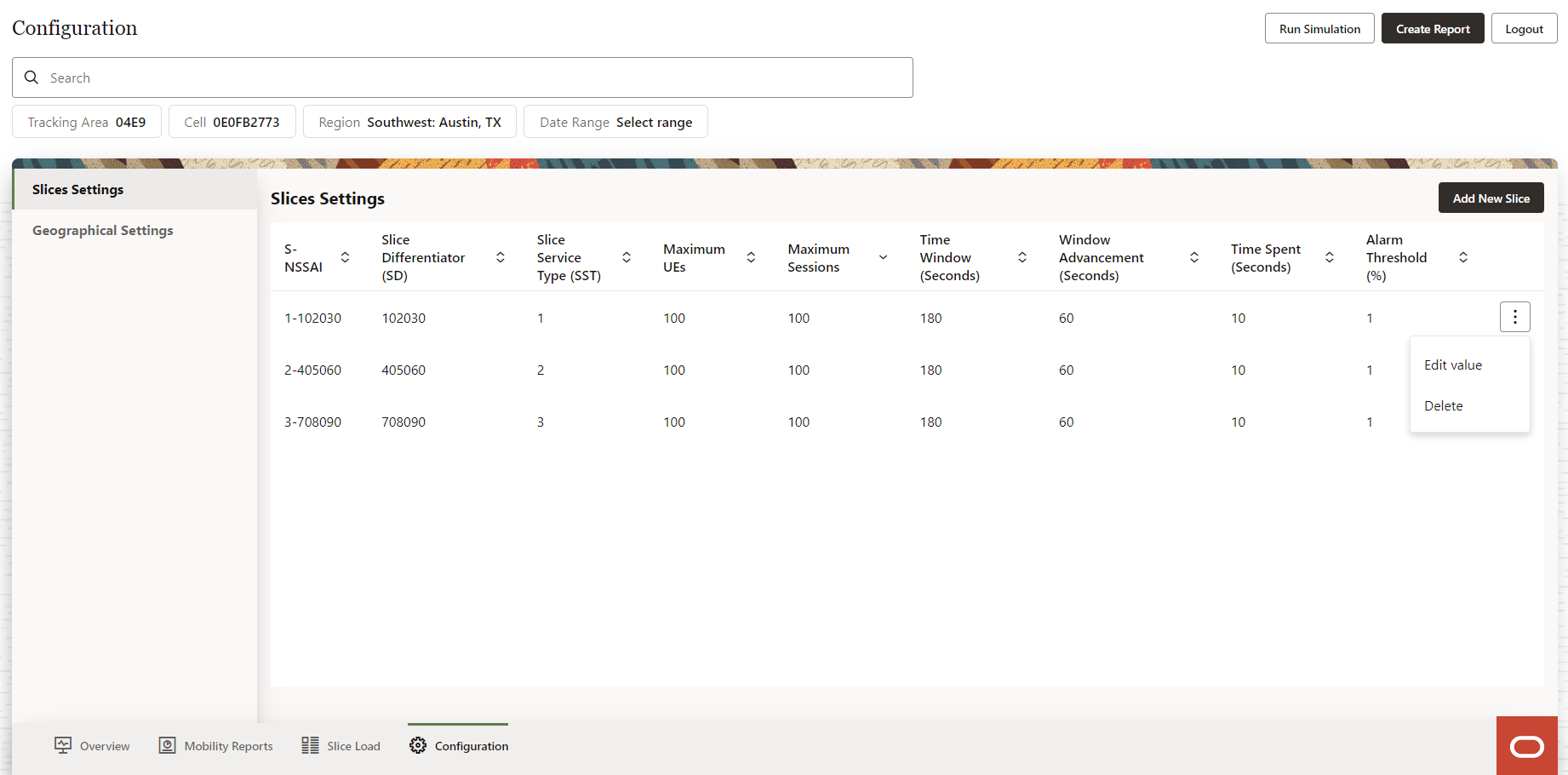 Slice Settings Slice Settings