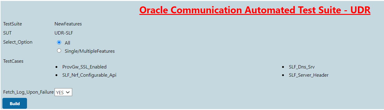 PCAP Logs Selection Option