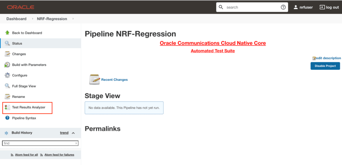 Test Results Analyzer Option