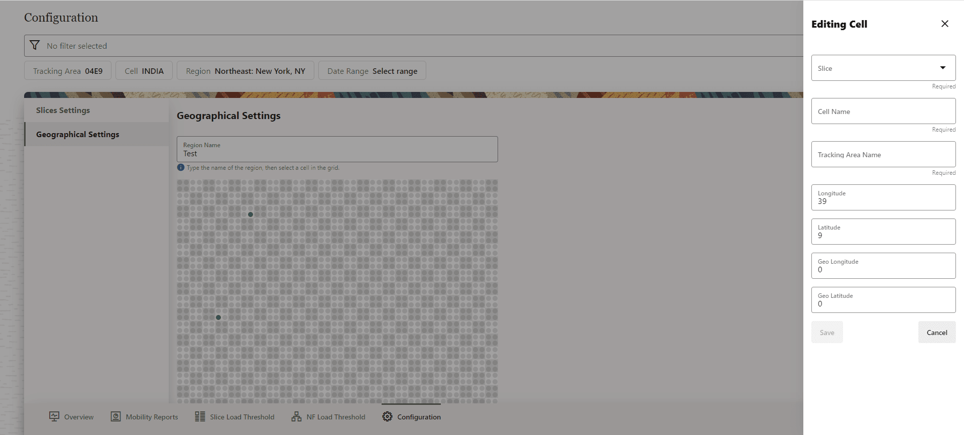 New Region Parameters