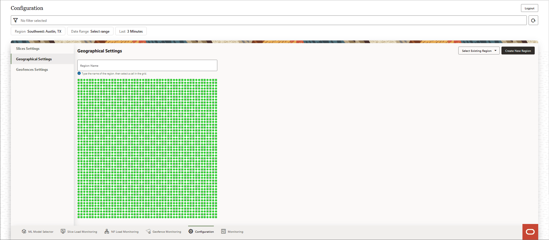 Create New Region Create New Region
