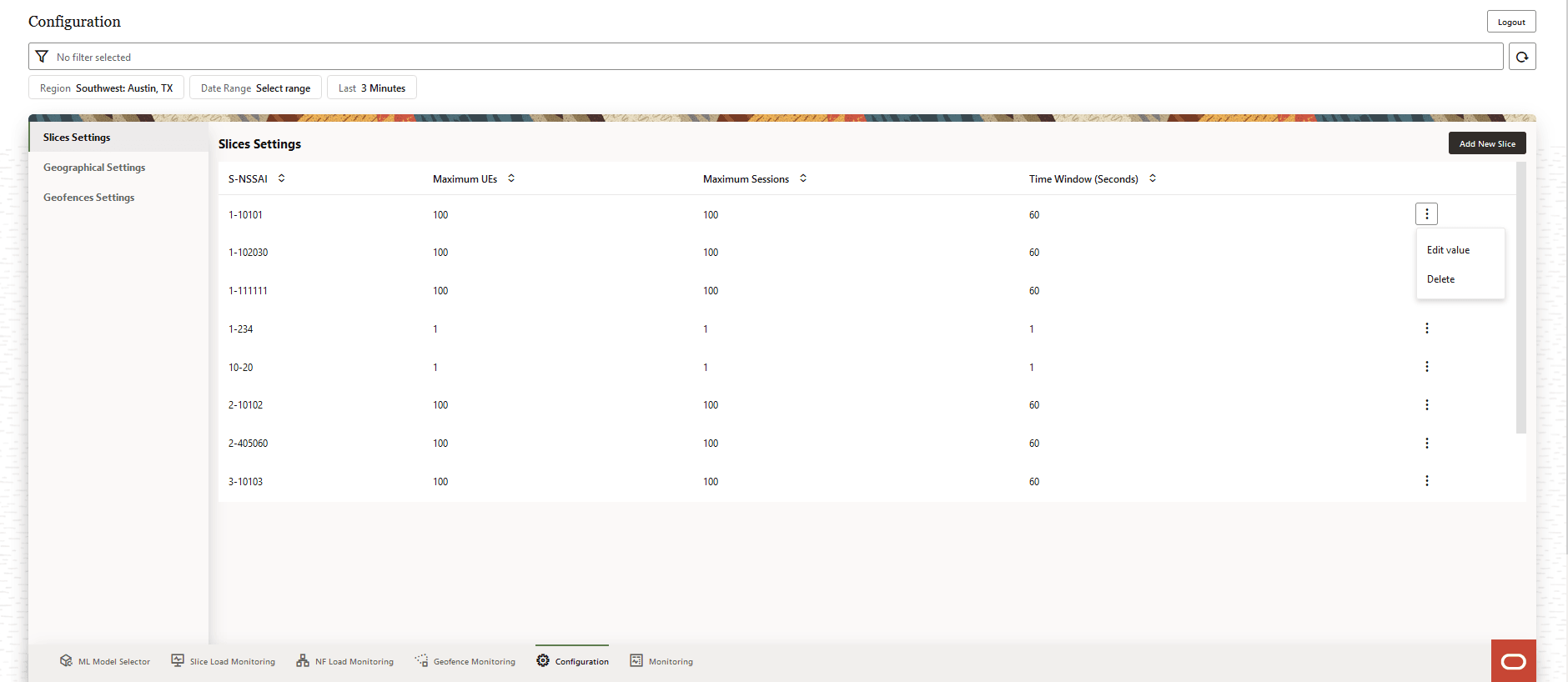 Edit Value Edit Value