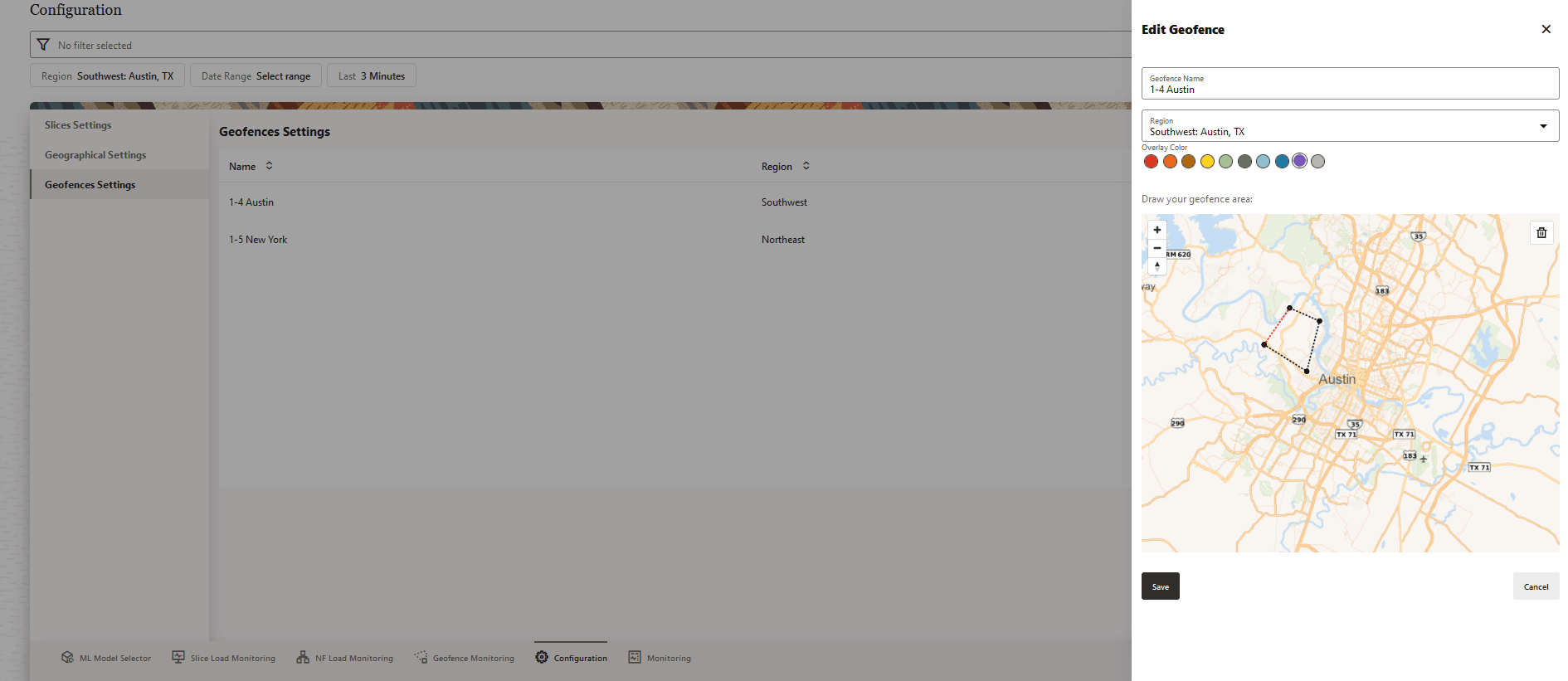 Edit Geofence Edit Geofence