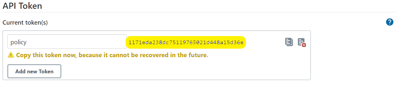 Save Generated Token
