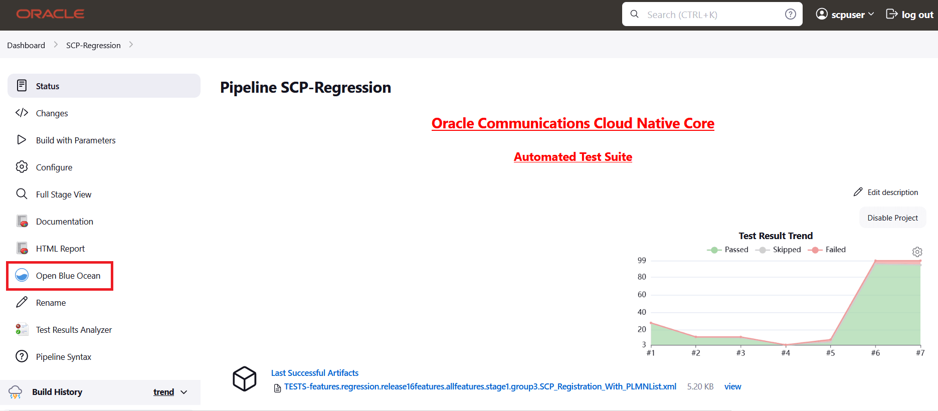 Jenkins Pipeline Page