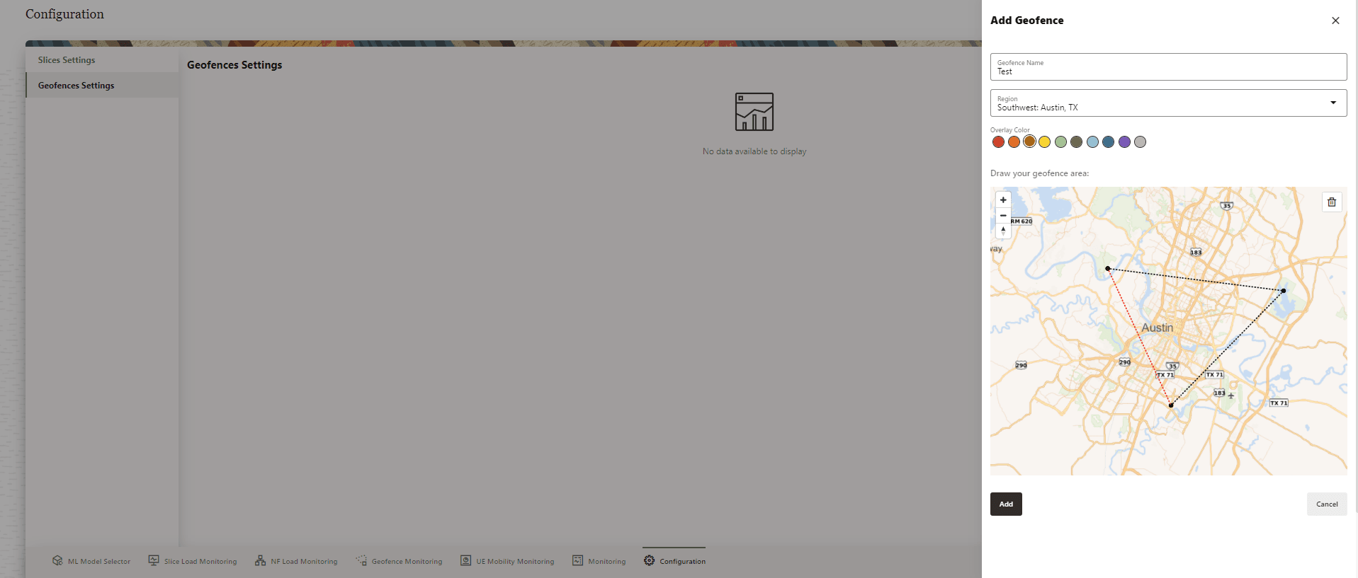 Add Geofence Add Geofence
