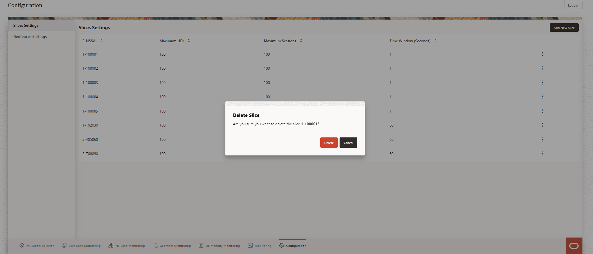 Delete Slice Delete Slice