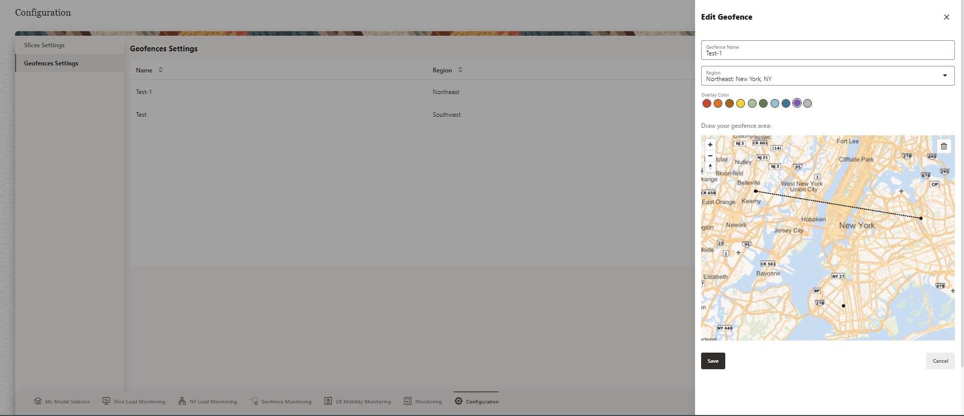 Edit Geofence Edit Geofence