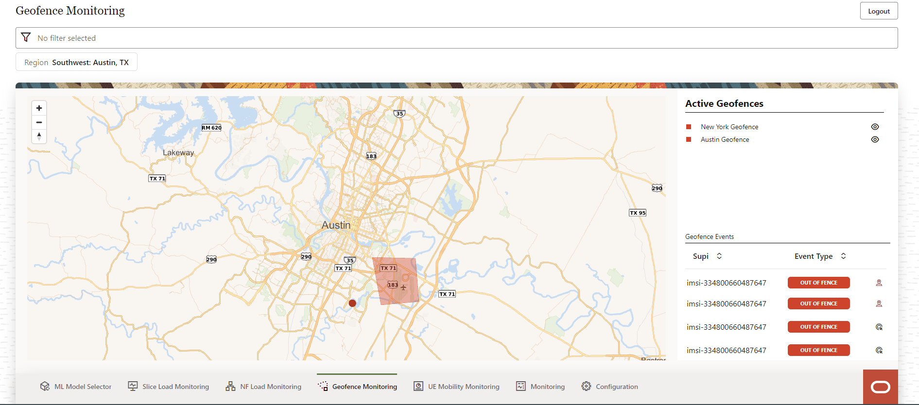 Geofence Monitoring Geofence Monitoring