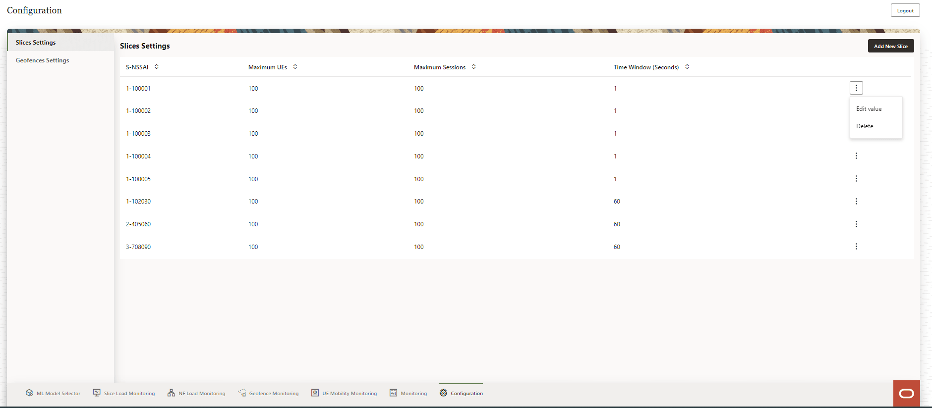 Slice Settings Slice Settings