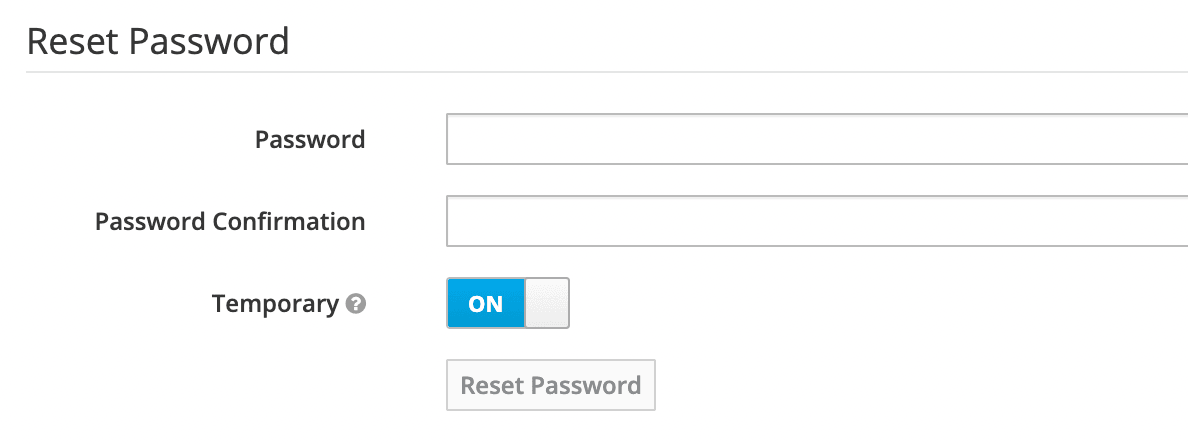 Reset Password Reset Password