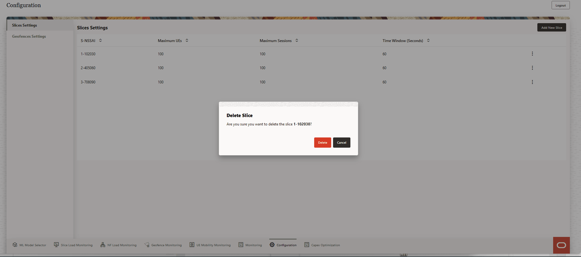 Delete Slice Delete Slice