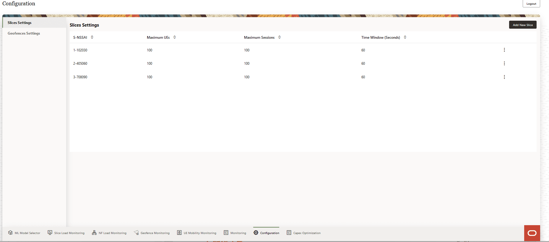 Slice Settings Slice Settings