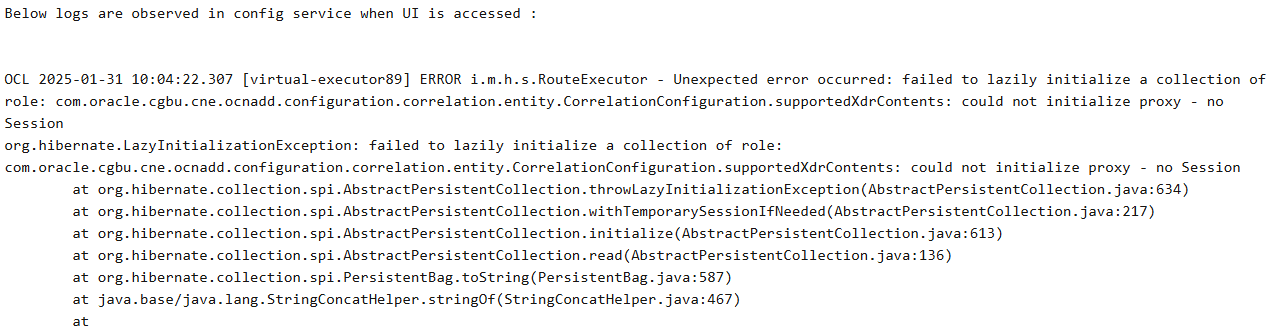 Correlation configuration does not get deployed after the rollback.