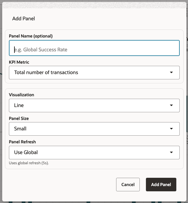 Add panel Add panel