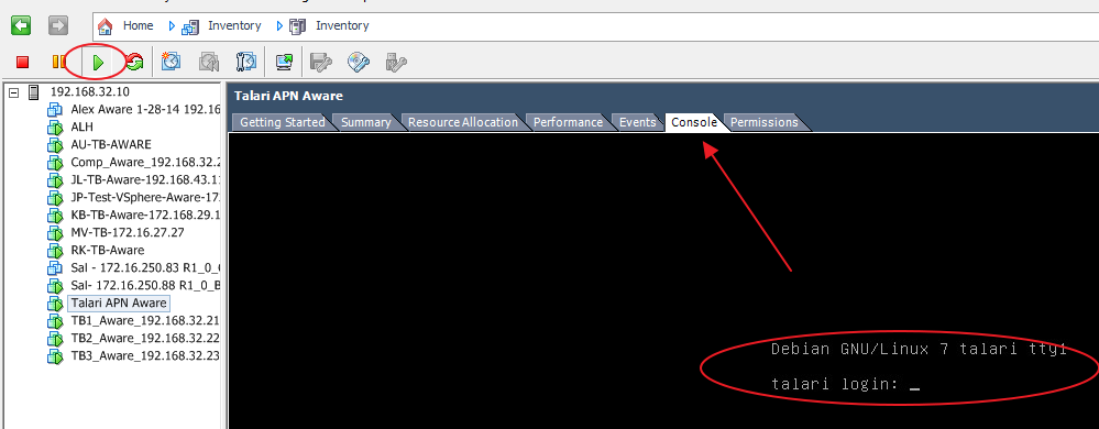 This screen capture shows the Console tab.