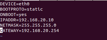 This screen capture shows the result of the sudo nano command.
