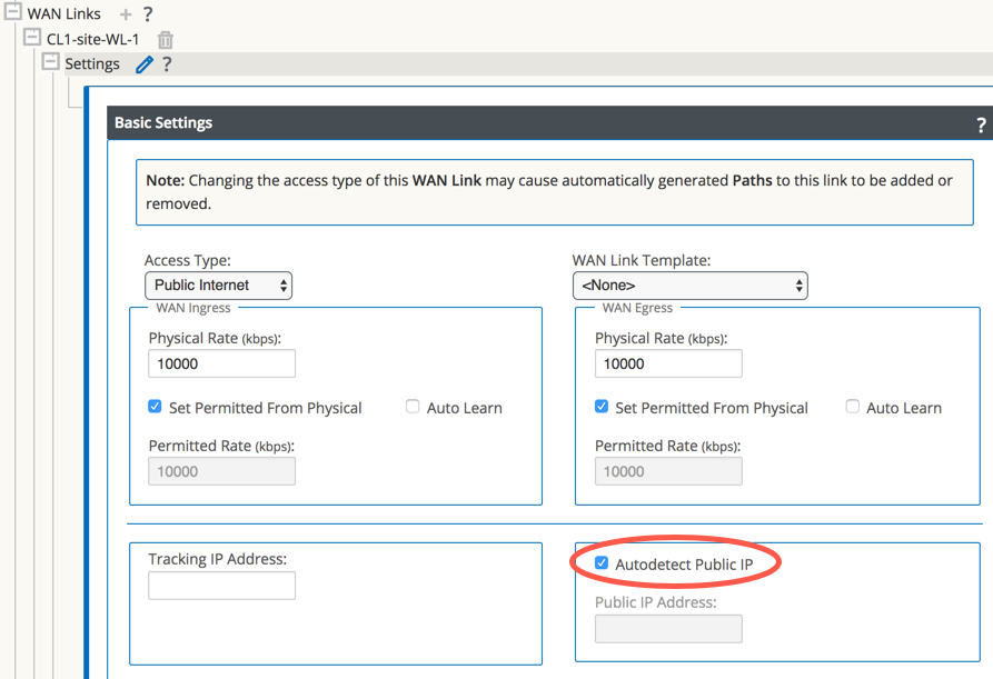 Image showing basic settings