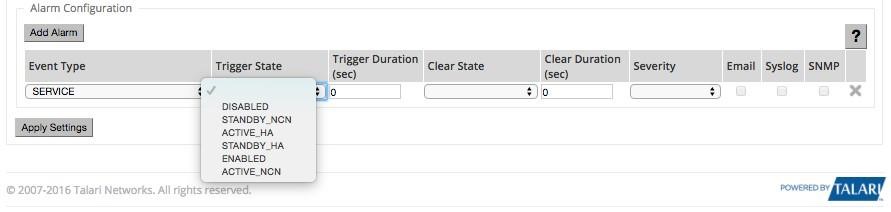 Image showing how to select trigger state.