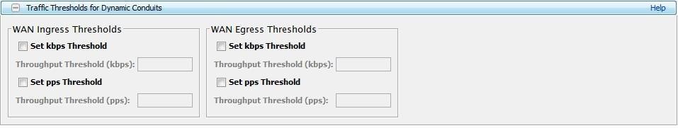 Image showing options to configure the available threshold options.