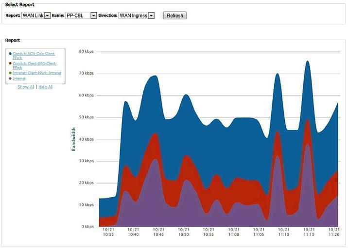 Image showing the usage report.