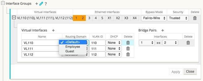 Image showing how to configure interface groups