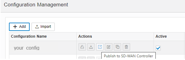Image showing configuration management options