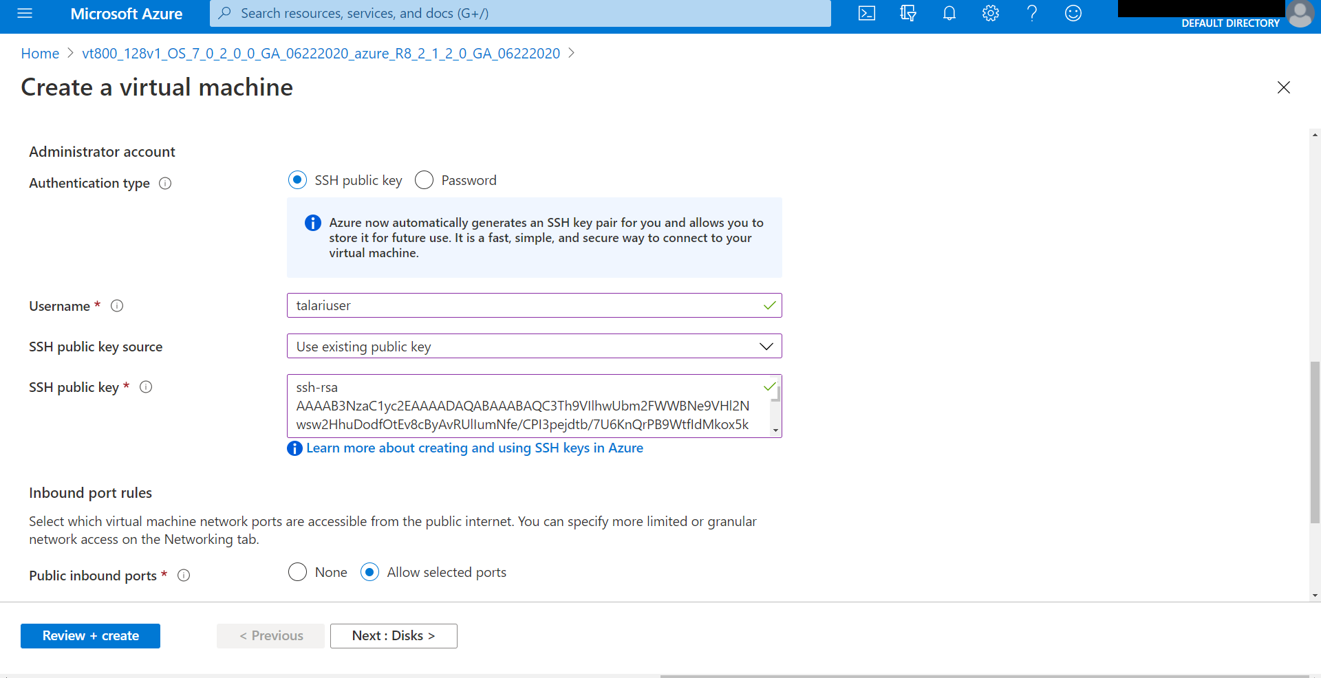 Create Virtual Machine: Configure Basic Settings Create Virtual Machine: Configure Basic Settings