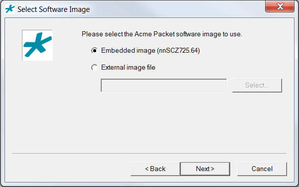 This image displays the BMC dialog, per the title and procedure step.