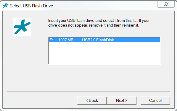 This image displays the BMC dialog, per the title and procedure step.
