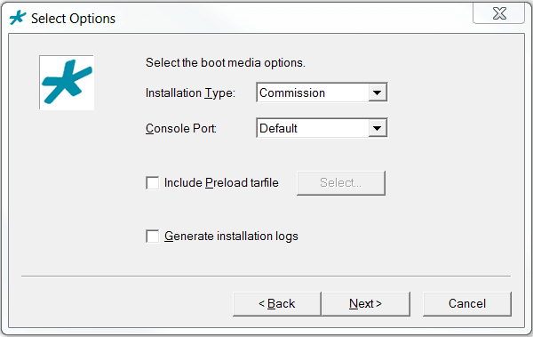 This image displays the BMC dialog, per the title and procedure step.