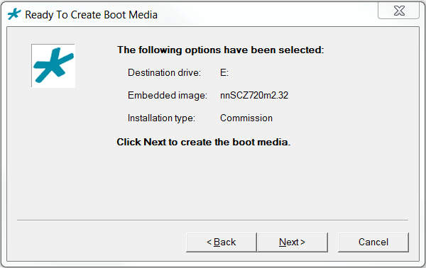 This image displays the BMC dialog, per the title and procedure step.