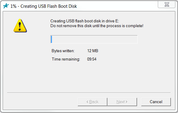 This image displays the BMC dialog, per the title and procedure step.