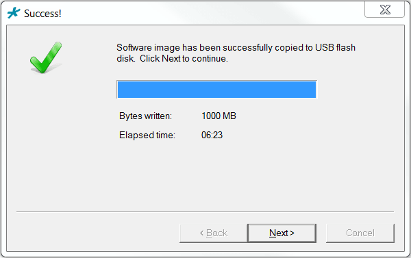 This image displays the BMC dialog, per the title and procedure step.