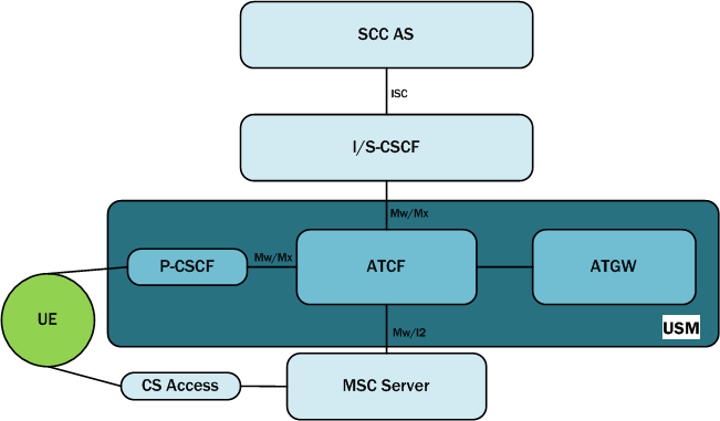 The Anchors for Signaling and Media diagram is described above.