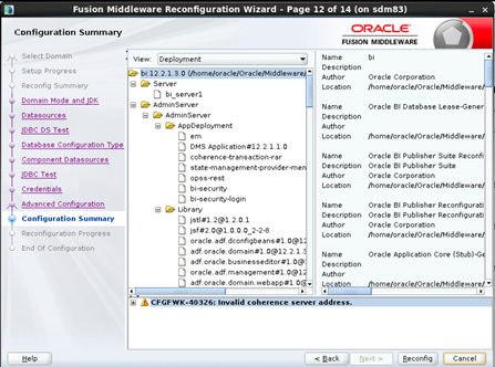 Configuration Summary