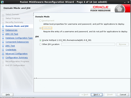 Domain Mode and JDK
