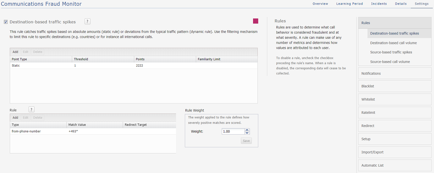 The Settings page allows you many configuration tasks The Settings page allows you many configuration tasks
