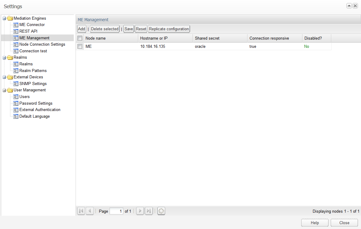 Setting Mediation Engine Configurations